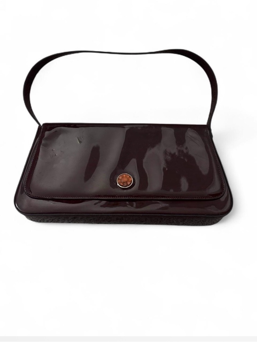 Lalique burgundy shoulder bag